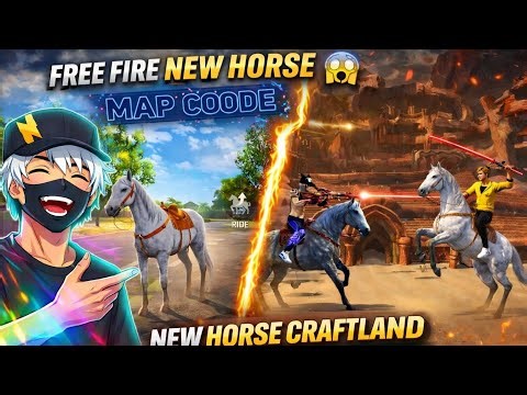 Free Fire Horse Craftland Map Code 🤯 | New Horse Craftland In India Server Free Fire New Horse Code