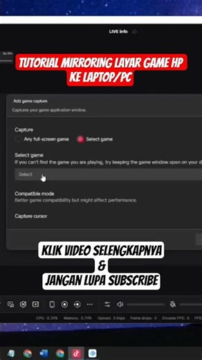 Cara Live Streaming ML ke Tiktok Studio #caralivegameditiktok #tiktoklivestudio