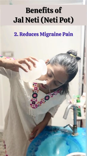 Jal Neti (Neti Pot) 🧘🏻‍♀️🫖 #yoga #motivation #yogawithjuhii #viral #dailyyoga #shorts#trending