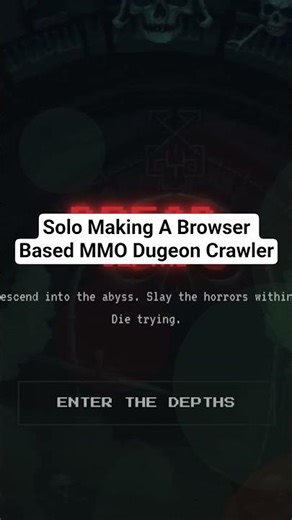 Solo Making a Browser Based MMO #mmorpg #solodev #gamedev