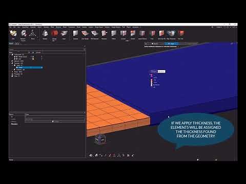 HyperWorks 2021: Map thickness to elements