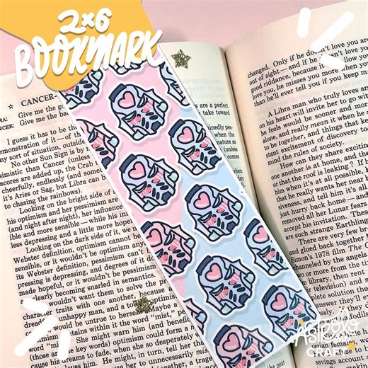 The Sweetest Space Fighter Pattern | Protected 2x6 Standard Bookmark - Etsy