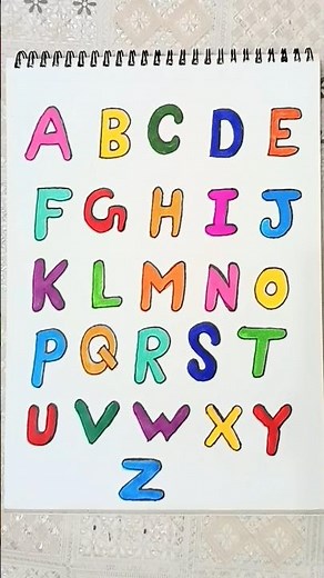 ABCD Drawing For Kids | Easy Alphabet Drawing | How To Draw ABCD Step By Step