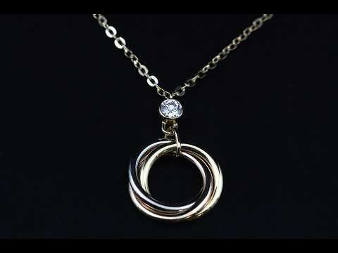 Подвеска Cartier Trinity Pendant, 1 Diamond B7224815