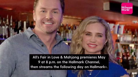Hallmark's new mahjong movie stars Fiona Gubelmann & Paul Campbell