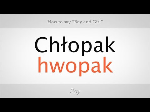 How to Say "boy" and "girl" in Polish | Polish Lessons