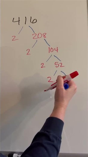 Prime Factorization With Larger Numbers #math #homeschoolmath #mathinstruction #mathematics