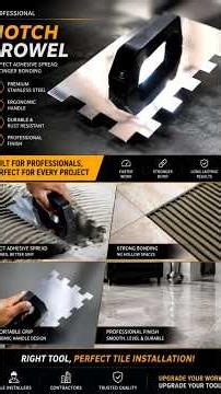 Install large tiles like 4x8" tiles in a jiffy with this new technique #tiletools #tileart #tilee...