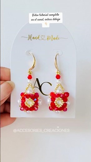 👆🏻Aretes de bisutería fáciles y rápidos aprende paso a paso, toca el enlace para ver el video 🔗