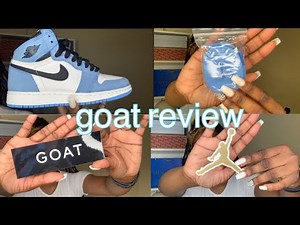GOAT REVIEW: Shipping , Prices , Shoe Quality , etc . ( Jordan 1s University Blue ) 2021