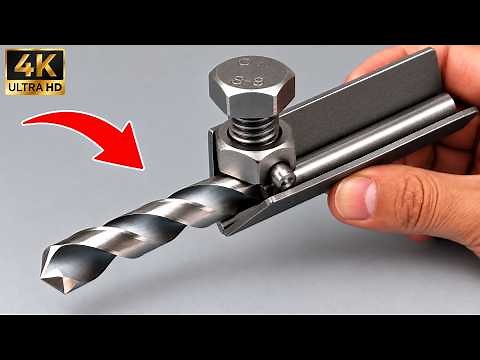 The best way to sharpen a drill bit in just 1 minute! The secret of a 60-year-old craftsman