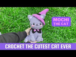 Mochi the cat - The cutest cat stuffed toy ever! - Cute Cat Crochet - Cute cat Amigurumi Kitten