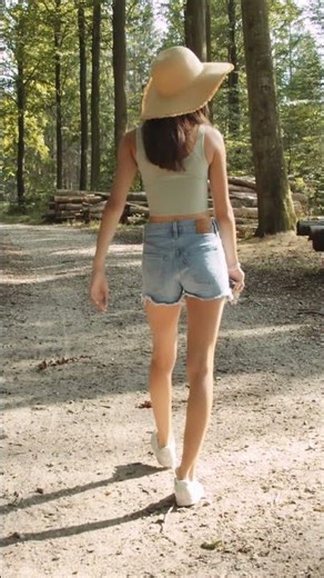 A Peaceful Solo Walk in the Forest 🌿 Woman Walking Alone in Nature #shorts