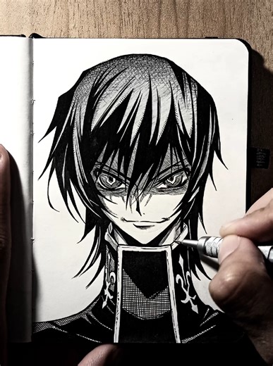 How to Draw Lelouch Lamperouge from Code Geass