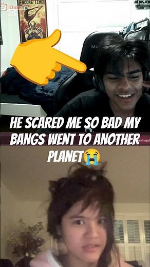 I got scared on OmeTV😭 Watch the full video now!❤️ #omegle #ometv #ometvinternational #philippines