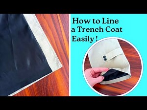 Lining a Trench Coat | How to Sew a Single-Breasted Trench Coat Part 4