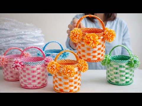 I Turned Recycled Plastic Into Stunning Handmade Baskets! ♻️✨