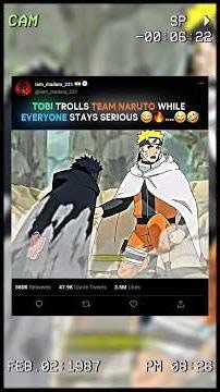 Tobi Trolls Team Naruto While Everyone Stays Serious 😂🔥 #naruto #animeshorts