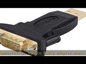 CableCreation USB to RS232 Male Adapter with PL2303 Chipset, USB to DB9 Serial Converter for Window