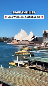 ‼️SAVE IT - Australia long weekends 2026‼️ Here’s when all the Australian public holidays in 2026 fall so you can plan trips, leave and long weekend getaways early. 📍NSW (on-screen) 24 25 26 Jan 3 4 5 6 Apr 6 7 8 Jun 1 2 3 Aug 3 4 5 oct 25 26 27 28 Dec 📍Victoria 24 25 26 Jan 7 8 9 Mar 3 4 5 6 Apr 6 7 8 Jun 25 26 27 Sept* 25 26 27 28 Dec 📍Queensland 24 25 26 Jan 3 4 5 6 Apr 2 3 4 May 3 4 5 Oct 25 26 27 28 Dec 📍South Australia 24 25 26 Jan 7 8 9 Mar 3 4 5 6 Apr 6 7 8 Jun 3 4 5 Oct 25 26 27 28 