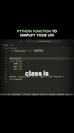 Tim Ruscica on Instagram: "This Python function will simplify your life."