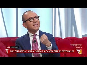 De Angelis on Meloni's speech in Parliament: "The election campaign has begun."
