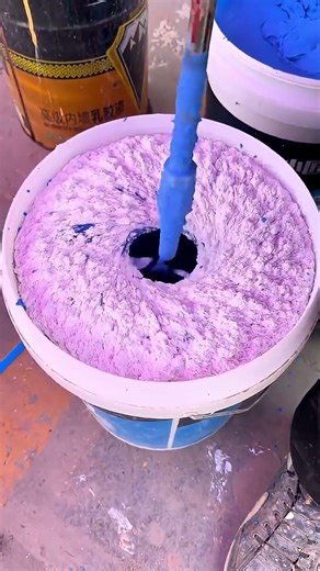 Neon Color Chaos: Satisfying Paint Stirring