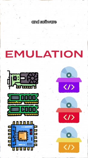 How does emulation work!? 👩‍💻👾 #technology #softwareengineer #programming #gaming