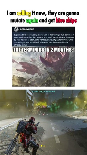 Terminids are gonna mutate again and get hive ships - Helldivers 2