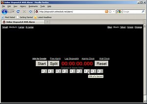 Stopwatch Alarm - Stopwatch.OnlineClock.net