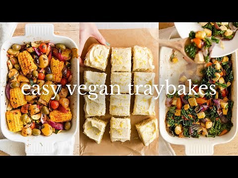 VEGAN TRAY BAKE 3 WAYS | Easy Beginner Recipes