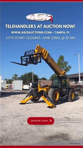 Telehandlers loaded up for the June 22 auction 🔥