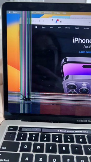 MacBook Screen Repair: Causes of Horizontal Lines and Cracks