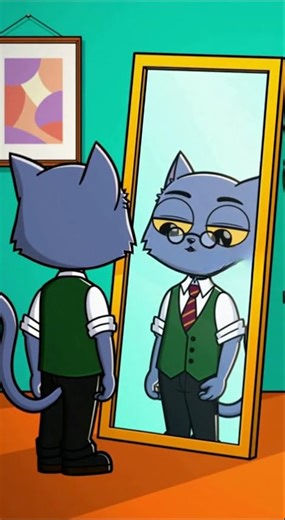 The Mirror Questions Everything #shorts #cartoon #viral