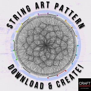 Mandala String Art Pattern: DIY Craft PDF (digital Download) - Etsy UK