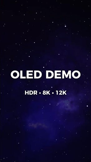OLED DEMO | Premium Black Screen HDR 12K