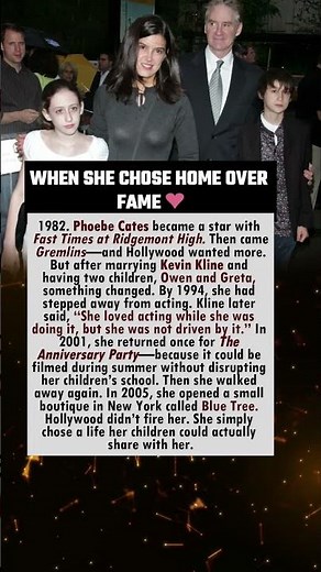 WHEN SHE CHOSE HOME OVER FAME ❤