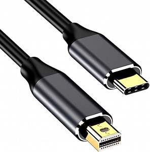 USB-C naar Mini DisplayPort Kabel 4K 60Hz 10 Gbps Video en Audio Ondersteuning 1.8m | bol