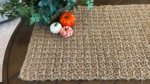 Jute Twine Table Runner Knitting Pattern: Rustic Ridge Design (PDF Pattern)