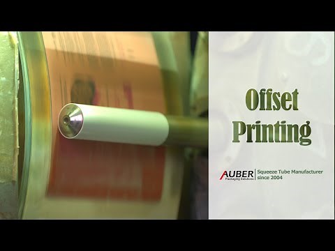 Auber packaging offset printing on tubes