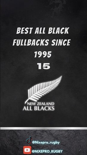 Top 10 All Black Fullbacks Since 1995| How would you rank them? #allblacks