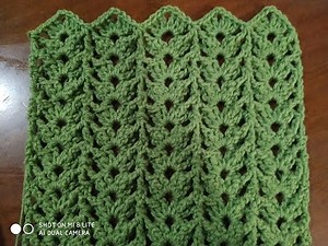 ΚΑΣΚΟΛ ΜΕ ΒΕΛΟΝΑΚΙ 3 νηματα CROCHET SCARF