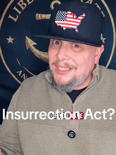 Trump threatening the Insurrection Act should have everyone on alert. This is not a normal, functioning Republic. #veteransagainstfacism #insurrectionact #minneapolis #ice #tyranny