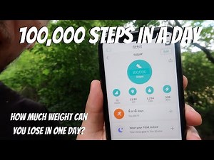 Walking 100,000 Steps in One day Challenge... How to Burn 5000+ Calories