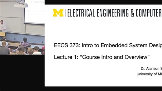 Introduction to Embedded System Design (Fall 2024)