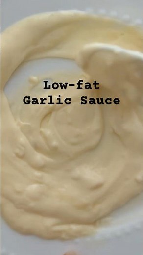 Creamy Garlicky lowfat Sauce #garlic #pizza #weightloss #weightlossjourney