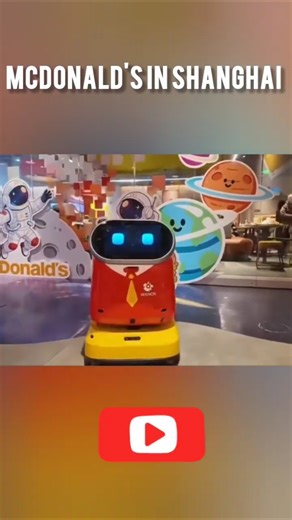 McDonald's in Shanghai has begun deploying humanoid robots (from KEENON Robotics) to serve customers