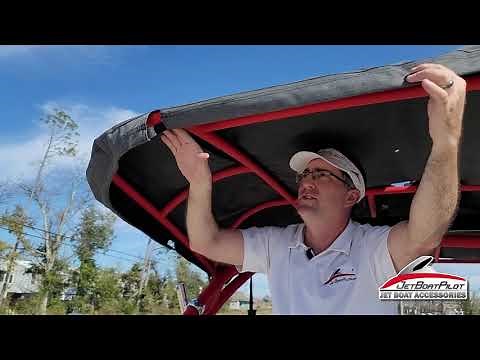 JetBoatPilot Yamaha 242/252 Extended Bimini Canvas Installation