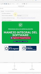 👷 ¡Especialízate en Manejo Integral del Software DIgSILENT PowerFactory! ⚡ ✅ Realiza estudios de flujo de potencia, cortocircuito, coordinación de protecciones, arranque de motores, compensación reactiva y armónicos. Además, domina el modelado dinámico, la estabilidad de sistemas eléctricos, la programación con DSL y Python, y la interoperabilidad entre sistemas en corriente continua (HVDC). 📍 ¿Deseas más información? 📲 Escríbenos 👉 https://wa.link/vmq3jr 👩💻 WhatsApp ➡️ 51 933 893 228 #Gre