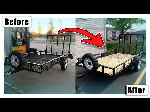 Installing Floor on Utility Trailer